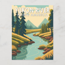 Yukon River North America Travel Art 