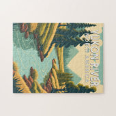 Yukon River North America Travel Art  Legpuzzel (Horizontaal)