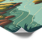 Yukon River North America Travel Art  Poster (Hoek)