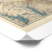 Yukon Territory Alaska Map 1904 Poster (Hoek)