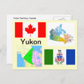 Yukon Territory Canada Briefkaart (Voorkant / Achterkant)