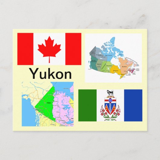 Yukon Territory Canada Briefkaart (Voorkant)