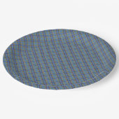 Yukon Territory Tartan  Paper Plates Papieren Bordje (Gekanteld)