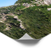 Yukon Train aan de bergkant, Canada Poster (Hoek)