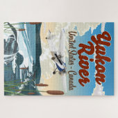 Yukon (Verenigde Staten) Reisposter Giant Coffee Legpuzzel (Horizontaal)