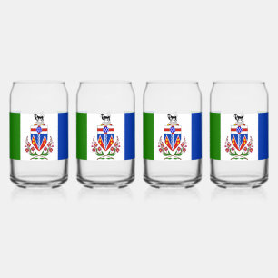 Yukon-vlag Blikvorm Glas