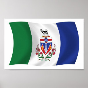 Yukon Vlag Poster Print