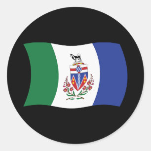Yukon Vlagsticker Ronde Sticker