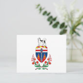 Yukon Wapenmunt Briefkaart (Staand voorkant)
