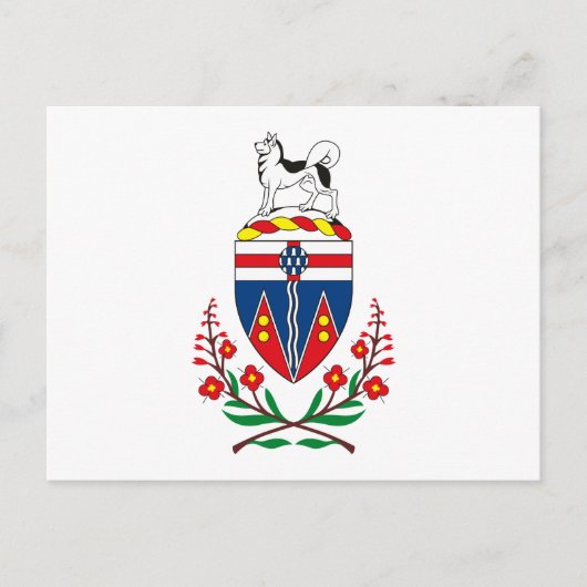 Yukon Wapenmunt Briefkaart (Voorkant)
