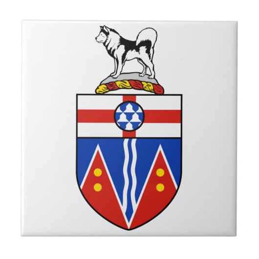 Yukon Wapenmunt Tegeltje (Voorkant)