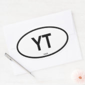 Yukon "YT" Ovale Sticker (Envelop)