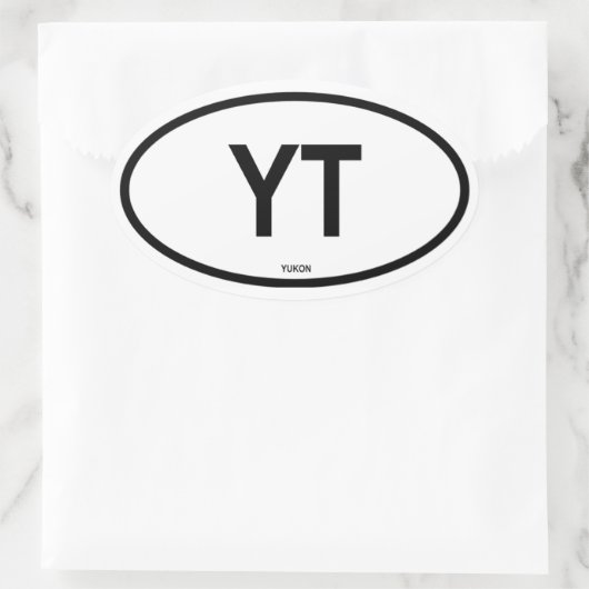 Yukon "YT" Ovale Sticker (Tas)