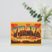 Yulara NT Red Centre Gateway Vintage Briefkaart (Staand voorkant)