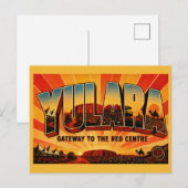 Yulara NT Red Centre Gateway Vintage Briefkaart (Voorkant / Achterkant)