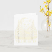 Yule Be Eaten Icelandic Cat Christmas Folklore Jól Kaart (Gele Bloem)