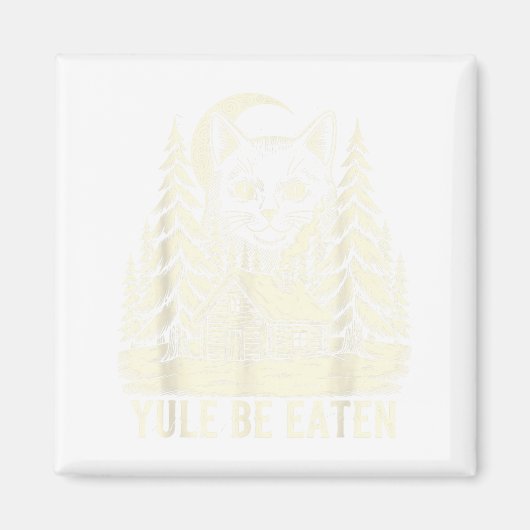 Yule Be Eaten Icelandic Cat Christmas Folklore Jól Magneet (Voorkant)