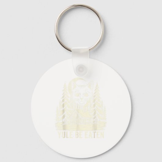 Yule Be Eaten Icelandic Cat Christmas Folklore Jól Sleutelhanger (Voorkant)