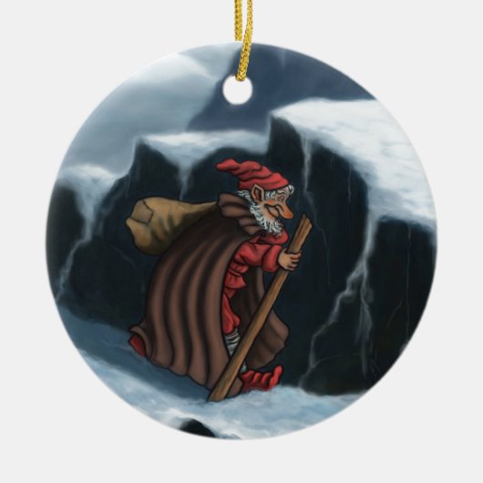 yule - bergen keramisch ornament (Voorkant)