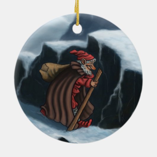 yule - bergen keramisch ornament (Achterkant)