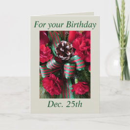Yule-Birthday-regeling 1 Feestdagen Kaart