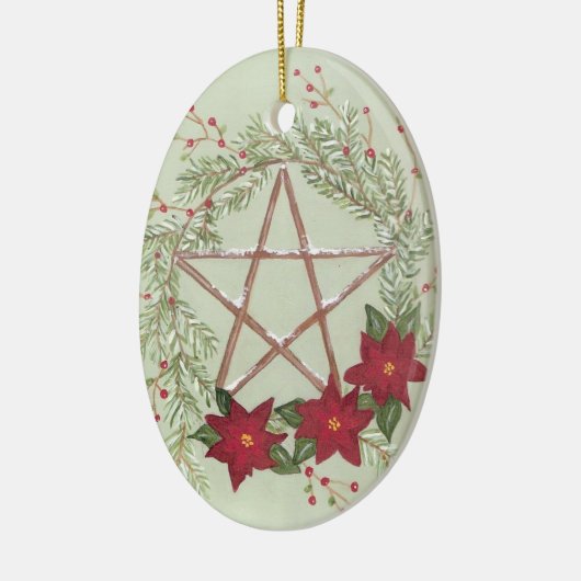 Yule Blessing Keramisch Ornament (Links)