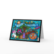 Yule Blessings Kaart