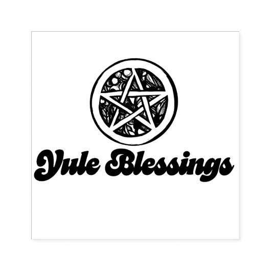Yule Blessings Rubberstempel (Afrduk)