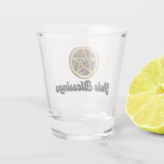 Yule Blessings Shot Glas (Achterkant)