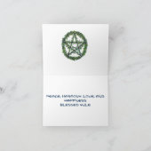 Yule Blessings: Wenskaarten Feestdagen Kaart (Binnen)