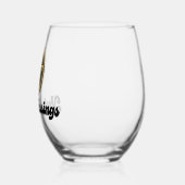 Yule Blessings Wijnglas Zonder Voet (Links)