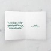 Yule Blessings Winter Solstice Snow Magick Witch Kaart (Binnen)