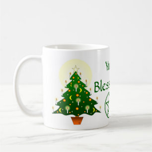 Yule Blessings Yule Tree Pagan Wiccan Cup/Mok Koffiemok