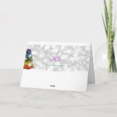 Yule-boom Feestdagen Kaart (Achterkant)