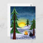 Yule Briefkaart (Voorkant / Achterkant)