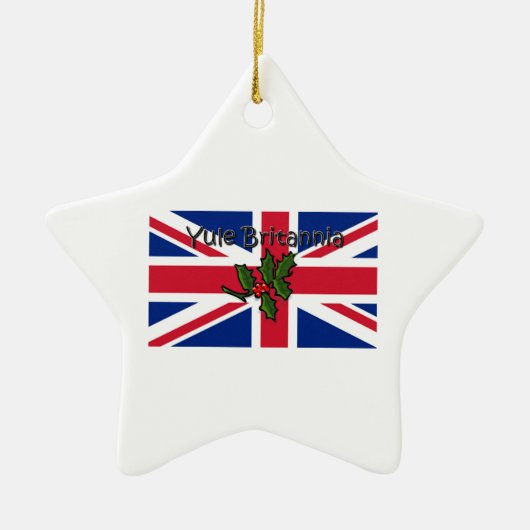 Yule Britannia Keramisch Ornament (Voorkant)
