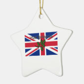 Yule Britannia Keramisch Ornament (Links)