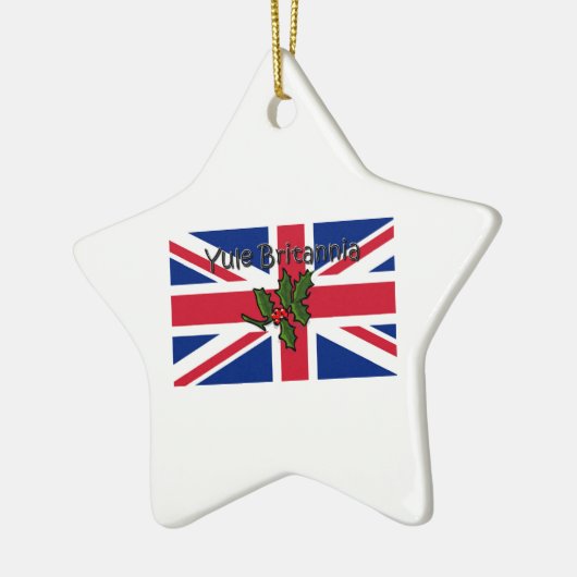 Yule Britannia Keramisch Ornament (Links)