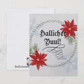 Yule Cards Feestdagenkaart (Voorkant / Achterkant)