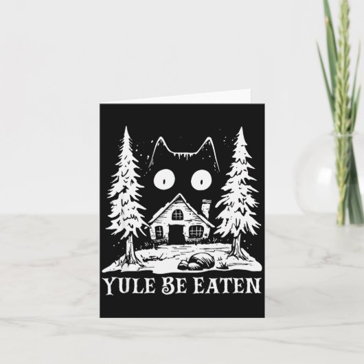Yule Cat For Men Women Girls Kids  Kaart (Voorkant)