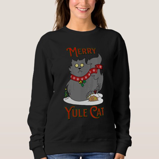Yule Cat Icelandic Folklore Christmas Holiday Trui (Voorkant)