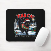 Yule Cat Keep It Cozy Funny Christmas Quote Muismat (Met muis)