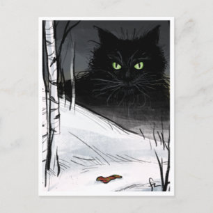 Yule Cat - Spooky Yule Critter Briefkaart
