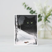 Yule Cat - Spooky Yule Critter Briefkaart (Staand voorkant)