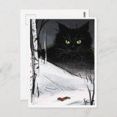 Yule Cat - Spooky Yule Critter Briefkaart (Voorkant / Achterkant)