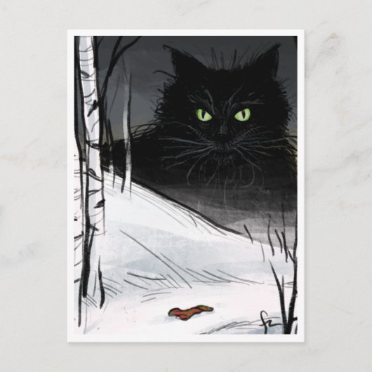 Yule Cat - Spooky Yule Critter Briefkaart (Voorkant)