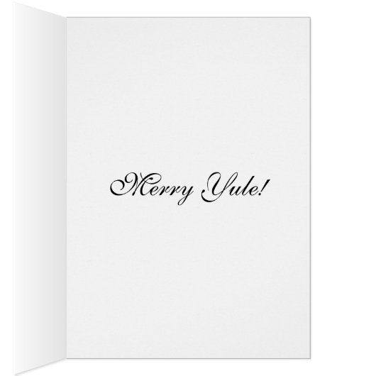 Yule Cat Vakantie Groet Kaart (Binnen (Rechts))