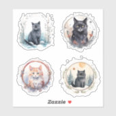 Yule Cats Vinyl Sticker Set (Vel)