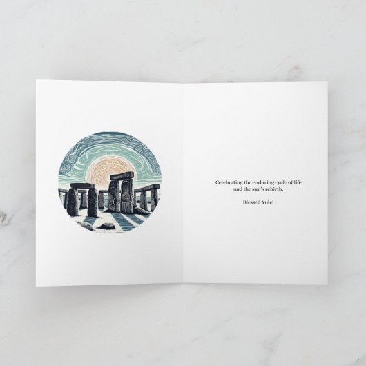 Yule Celebration Kaart (Binnen)
