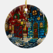 Yule Cheer Keramisch Ornament (Achterkant)